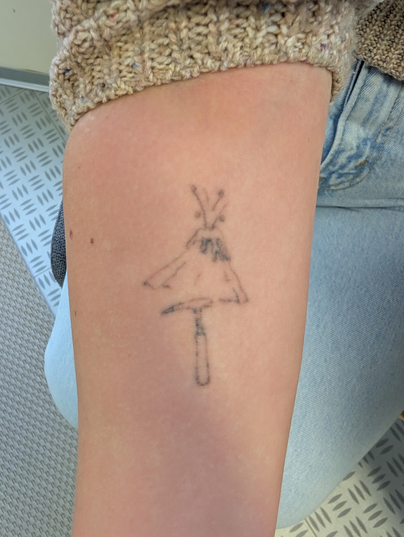 Tattoo nach erster Aufhellung